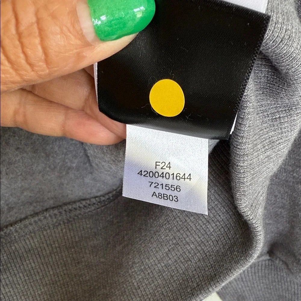 New Not Tags The North Face Dark Gray Hoodie with Blue Accent